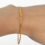 TWISTED GOLD BRACELET