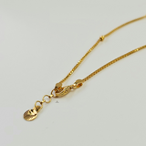 DAINTY BEADED STATION ANKLET