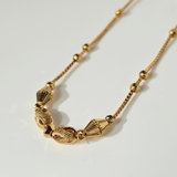 STATION CHAIN WITH 4 CENTRE BEADS