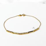 BEADED FINE CHAIN BRACELET
