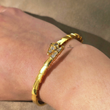 GOLD VIPER CUFF BANGLE
