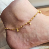 BEADED CHARM ANKLET