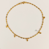 BEADED CHARM ANKLET