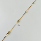 LIGHTWEIGHT BEADED STATION ANKLET