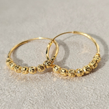 DIAMOND CUT HOOP EARRINGS