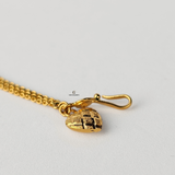 GOLD SWIRL BEADED BRACELET