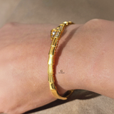 GOLD VIPER CUFF BANGLE