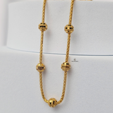 BEADED SWIRL CHAIN
