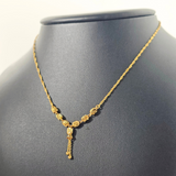 DIAMOND CUT DANGLE NECKLACE