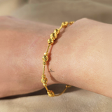 BEADED STATION LINK BANGLE