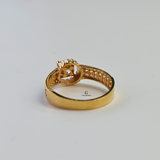 SINGLE STONE ITALIAN RING