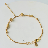 DIAMOND CUT BEADED HAND CHAIN