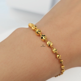 BEADED DIAMOND CUT BRACELET
