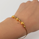 INTRICATE DIAMOND CUT BALL BRACELET