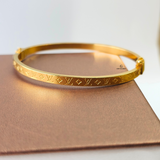 THIN LV MONOGRAM HINGED BANGLE
