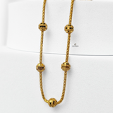 BEADED SWIRL CHAIN