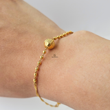 FINE ONE BALL CHAIN BRACELET