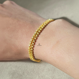 DOTTED LINK FLAT BRACELET