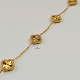 DIAMANTE PAVÉ 5 FLOWER BRACELET - SMALL