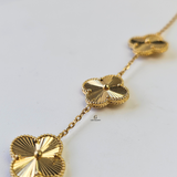GOLD 3 FLOWER BRACELET