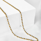 BEADED TWO TONE CHAIN