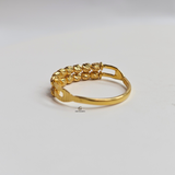 DOUBLE ROW BEADED RING