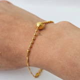 FINE ONE BALL CHAIN BRACELET