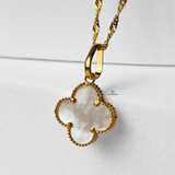 WHITE SINGLE FLOWER NECKLACE
