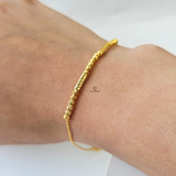 BEADED FINE CHAIN BRACELET