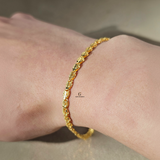 DIAMOND CUT LINK BRACELET