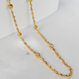 GOLD DOTTED 10 BEADS CHAIN