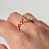 SQUARE JUBILEE BAND RING