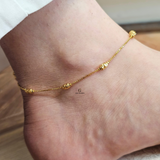 BEAD DIAMOND CUT ANKLET