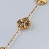 GOLD 5 FLOWER BRACELET