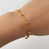 DIAMOND CUT STATION BRACELET