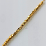 BEADED FINE CHAIN BRACELET