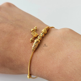 BEADED BRACELET WITH DANGLE