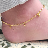 BEADED CHARM ANKLET