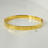 LV MONOGRAM HINGED BANGLE