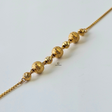 INTRICATE DIAMOND CUT BALL BRACELET