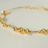 BEADED STATION LINK BANGLE