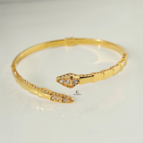 GOLD VIPER CUFF BANGLE