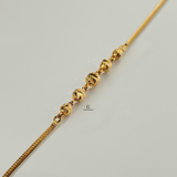 DIAMOND CUT PATTERNED BALL BRACELET