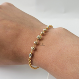 BEADED TWO TONE BRACELET