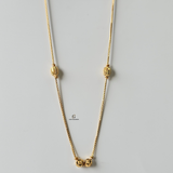 DAINTY 4 BEADS BOX CHAIN