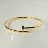GOLD NAIL CUFF BANGLE