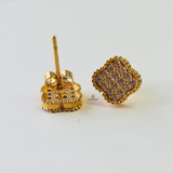 DIAMANTE FLOWER STUDS