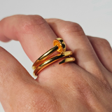 SPIRAL NAIL RING