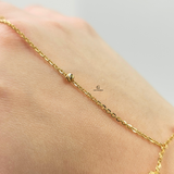 DIAMOND CUT BEADED HAND CHAIN