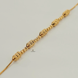 CENTRE BEADED TUBE BRACELET